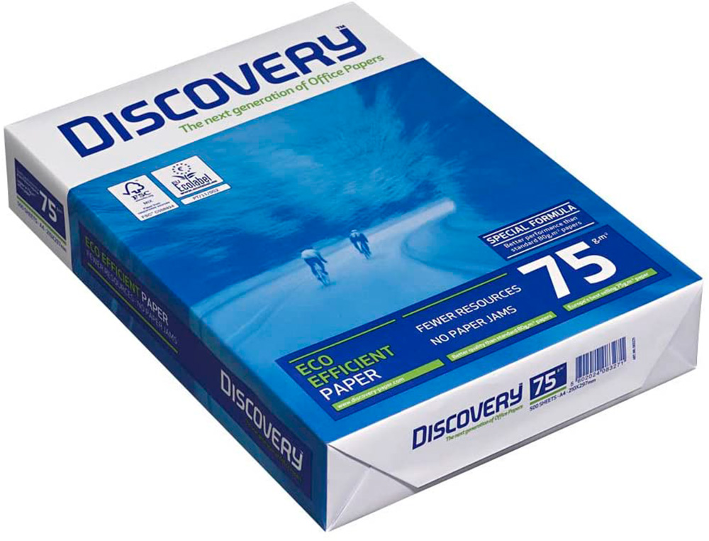 DISCOVERY - Papel Multifunción PAQUETE 500h - 75g. DIN A4 (Ref.0567SW)