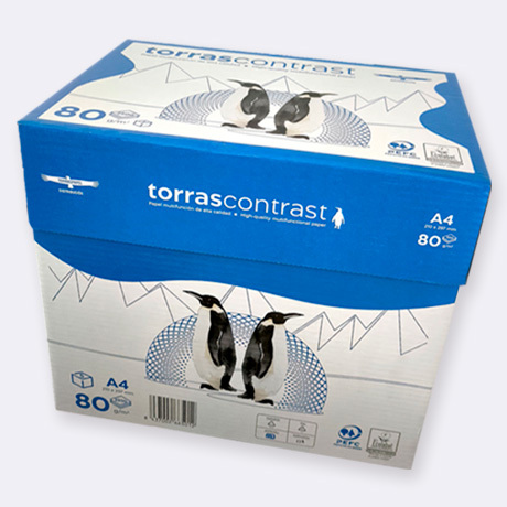 TORRASCONTRAST - PAPEL A4 - 80g - Blancura CIE 146 - Paquete 500h (Ref.80GR)