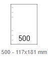 FINOCAM - RECAMBIO ARCHIVADOR PARA OPEN 500 - 117x181mm - 2 Anillas (Ref.R569-1968060)