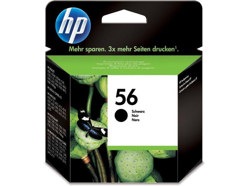 HP ( HEWLETT PACKARD ) - Cartuchos ORIGINALES Inyección De Tinta 56 negro (Ref.C6656AE#ABE)