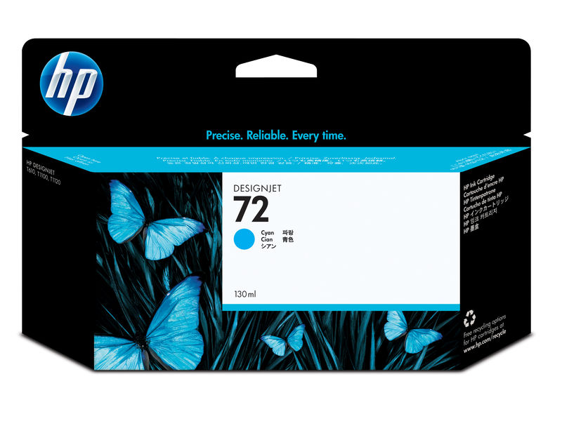 HP ( HEWLETT PACKARD ) - Cartuchos ORIGINALES Inyección De Tinta 72 Cyan (Ref.C9371A)