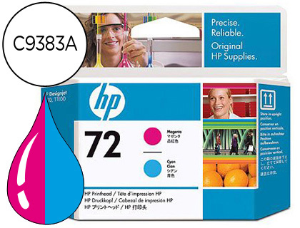 HP ( HEWLETT PACKARD ) - Cartuchos Inyección De Tinta 72 Magenta/Cyan (Ref.C9383A)