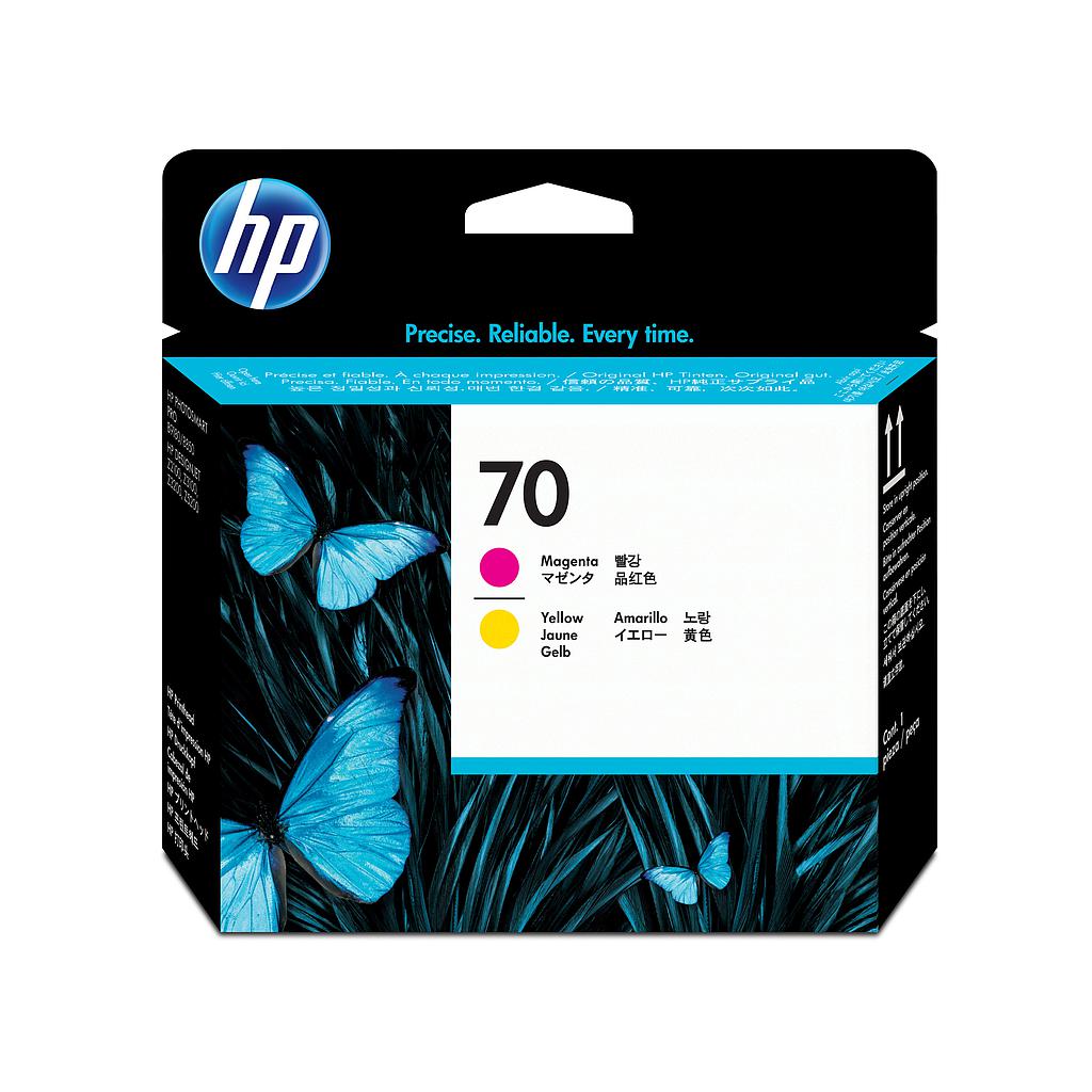 HP ( HEWLETT PACKARD ) - Cabezal Inyección 70 Magenta/Amarillo (Ref.C9406A)