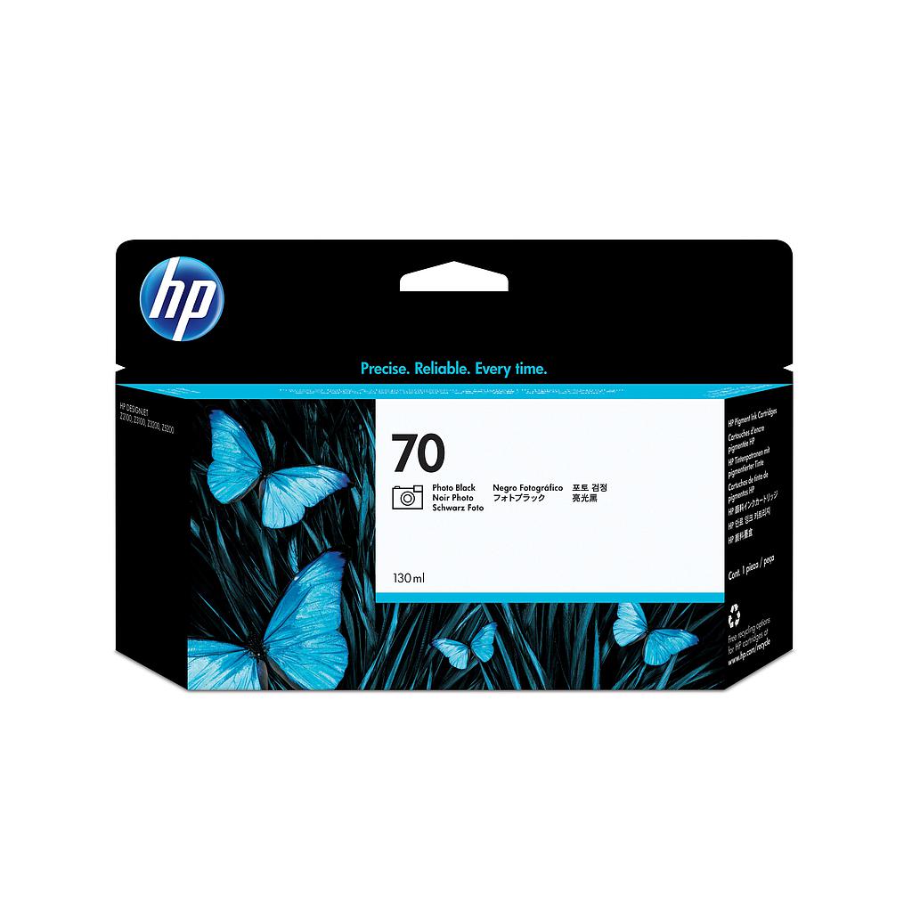 HP ( HEWLETT PACKARD ) - Cartuchos ORIGINALES Inyección De Tinta 70 Negro (Ref.C9449A)
