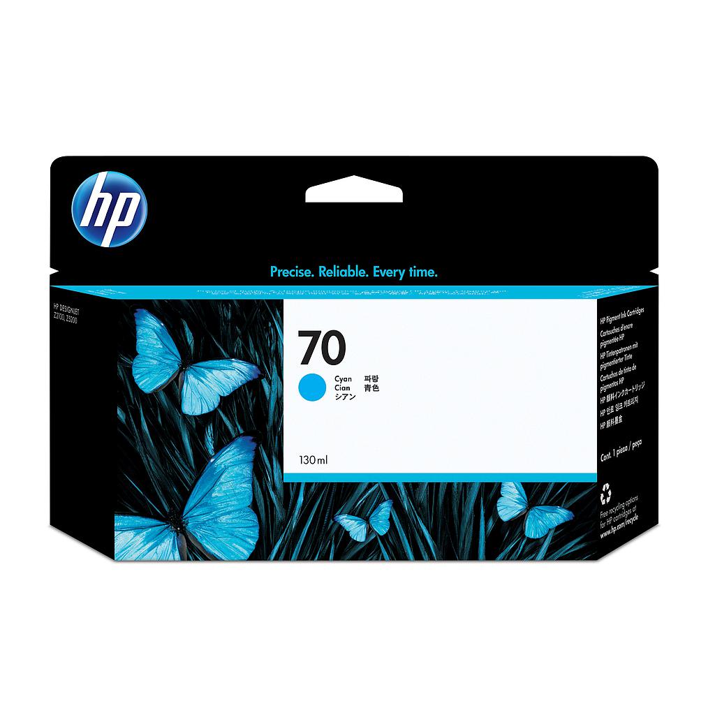 HP ( HEWLETT PACKARD ) - Cartuchos ORIGINALES Inyección De Tinta 70 Cyan (Ref.C9452A)