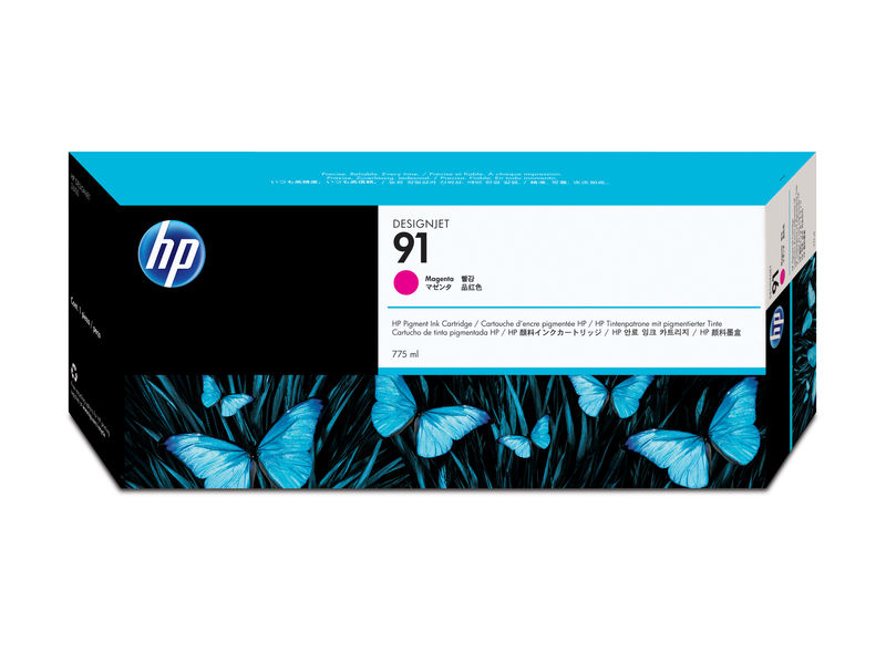 HP ( HEWLETT PACKARD ) - Cartuchos ORIGINALES Inyección De Tinta 91 Magenta (Ref.C9468A)