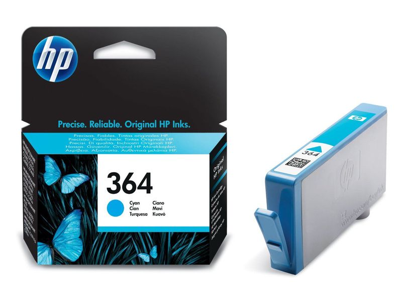 HP ( HEWLETT PACKARD ) - Cartuchos ORIGINALES Inyección De Tinta 364 Cyan (Ref.CB318EE#ABE)