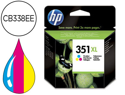 HP ( HEWLETT PACKARD ) - Cartuchos ORIGINALES Inyección De Tinta 351XL TRICL CB338EE ABE (Ref.CB338EE#ABE)