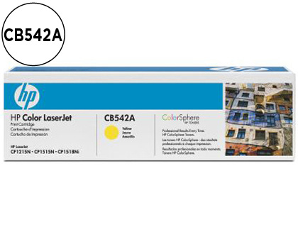 HP ( HEWLETT PACKARD ) - Toner Laser ORIGINALES 125A AMARILLO 1,4K (Ref.CB542A)