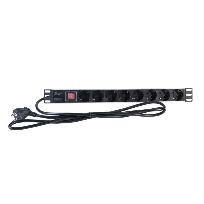 2LAN - Regleta 19&quot; 8 Schukos Interruptor (Ref.REG8SCHINT)