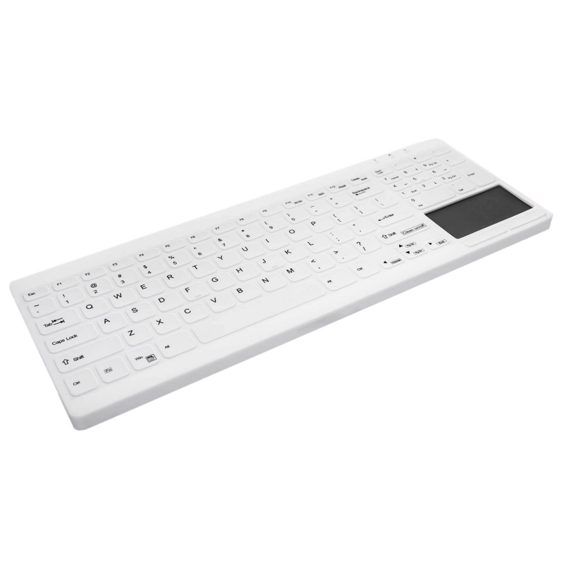 ACTIVE KEY - Teclado lavable/desinfectable con touch (Ref.AK-C7412F-GUS-W/SP)