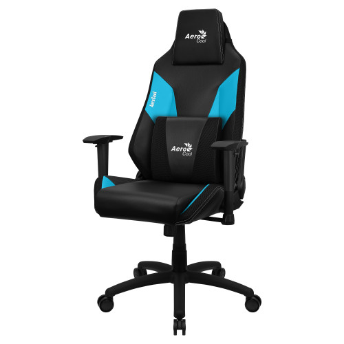 AEROCOOL - Silla Gaming Profesional, Cojines Acolchados, Tecnología Air, Negro/Azul (Ref.ADMIRALBB)