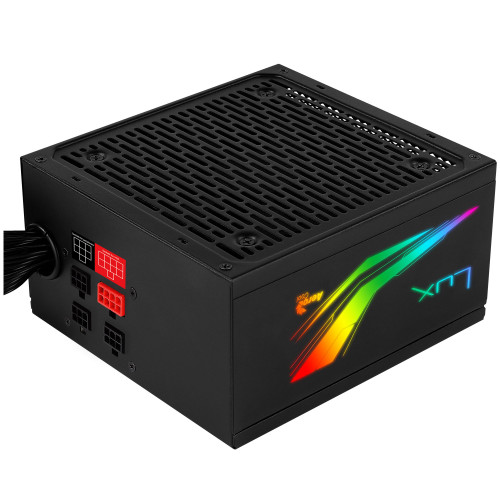 AEROCOOL - LUX RGB 550W ATX MODULAR PSU, 80+ BRONZE 230V, ADDRESABLE RGB (Ref.LUXRGB550M)