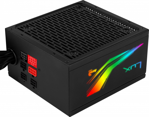 AEROCOOL - LUX RGB 650W ATX MODULAR PSU, 80+ BRONZE 230V, ADDRESABLE RGB (Ref.LUXRGB650M)