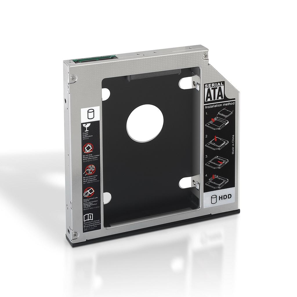 AISENS - ADAPTADOR DISCO DURO DE 9,5MM PARA UNIDAD ÓPTICA PORTÁTIL DE 12,7MM (Ref.A129-0152)