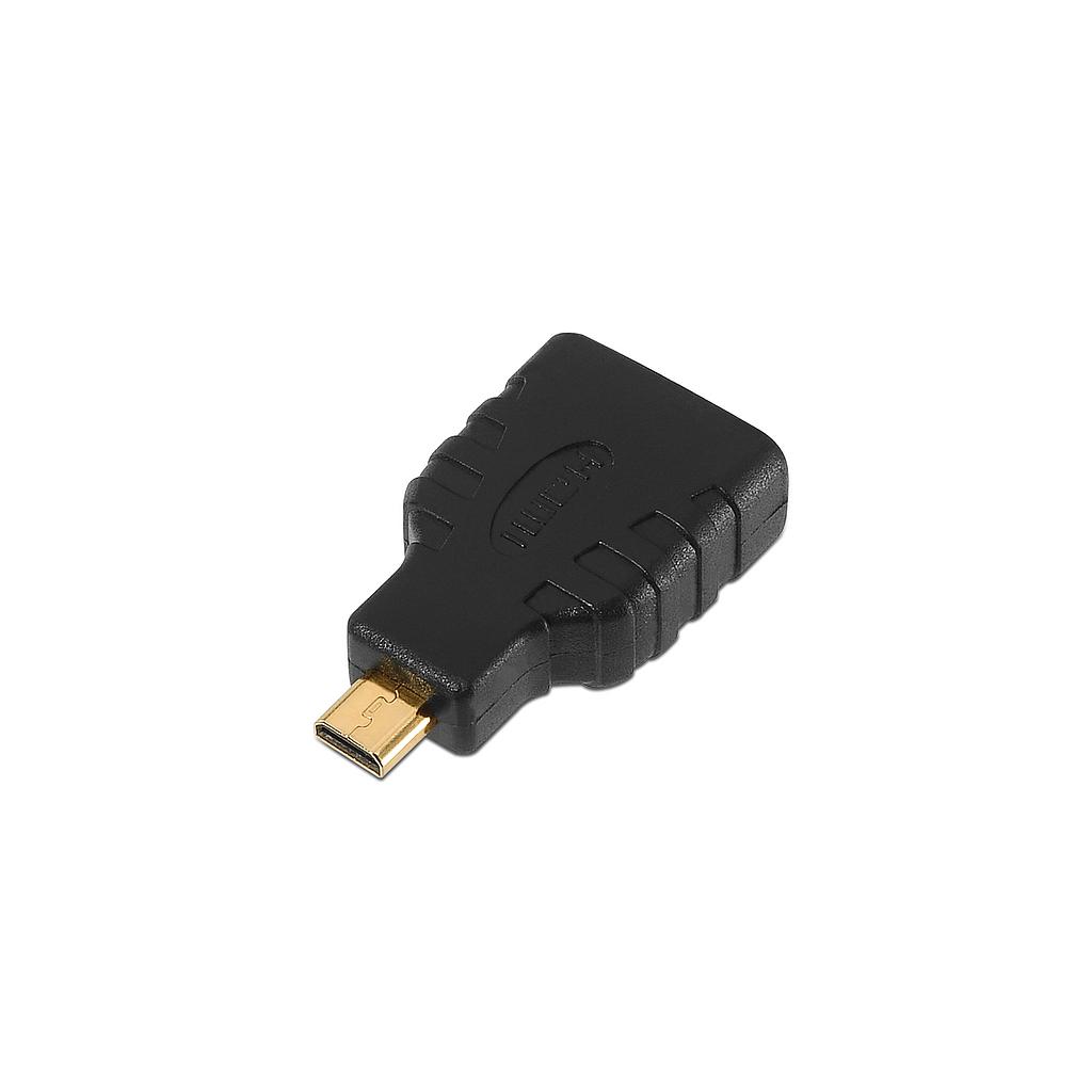 AISENS - ADAPTADOR HDMI A MICRO HDMI, A/H-D/M, NEGRO (Ref.A121-0125)