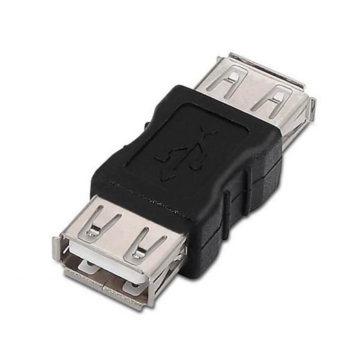 AISENS - ADAPTADOR USB 2.0, TIPO A/H-A/H, NEGRO (Ref.A103-0037)