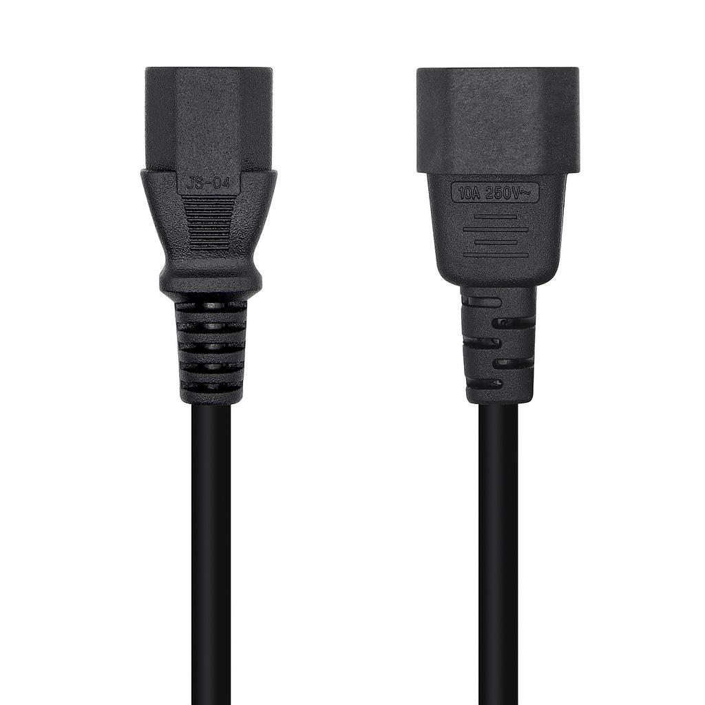AISENS - Cable Alimentacion CPU, C13/H-C14/M, NEGRO, 10M (Ref.A132-0532)