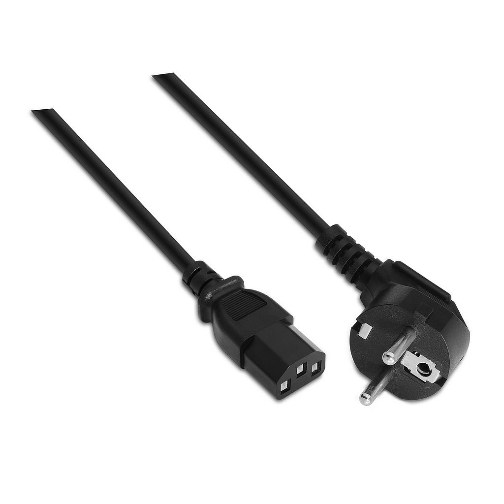 AISENS - CABLE ALIMENTACIÓN CPU, CEE7/M-C13/H, NEGRO, 5.0M (Ref.A132-0169)