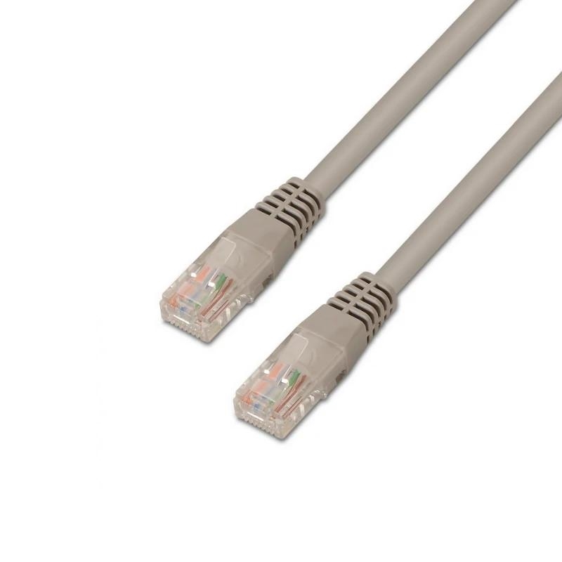 AISENS - CABLE DE RED LATIGUILLO RJ45 CAT.5E UTP AWG24 GRIS 1,0M (Ref.A133-0177)