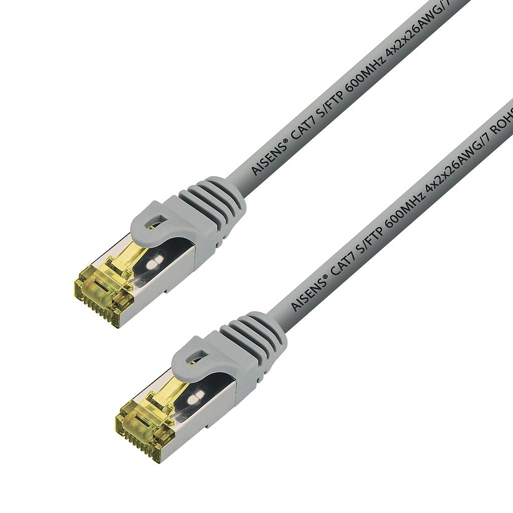 AISENS - CABLE DE RED LATIGUILLO RJ45 LSZH CAT.7 600 MHZ S/FTP PIMF AWG26, GRIS, 15M (Ref.A146-0339)