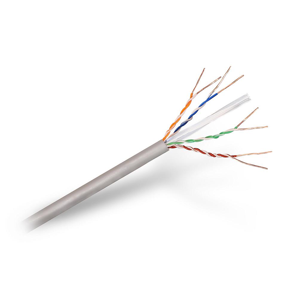 AISENS - CABLE DE RED RJ45 CAT.6 UTP RÍGIDO AWG24, GRIS, 100M (Ref.A135-0261)