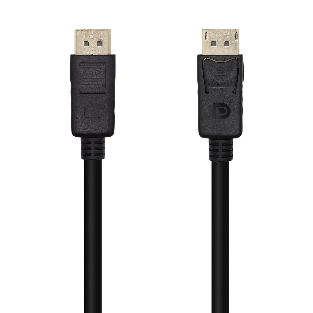 AISENS - CABLE DISPLAYPORT V1.2 4K@60HZ, DP/M-DP/M, NEGRO, 1.0M (Ref.A124-0455)