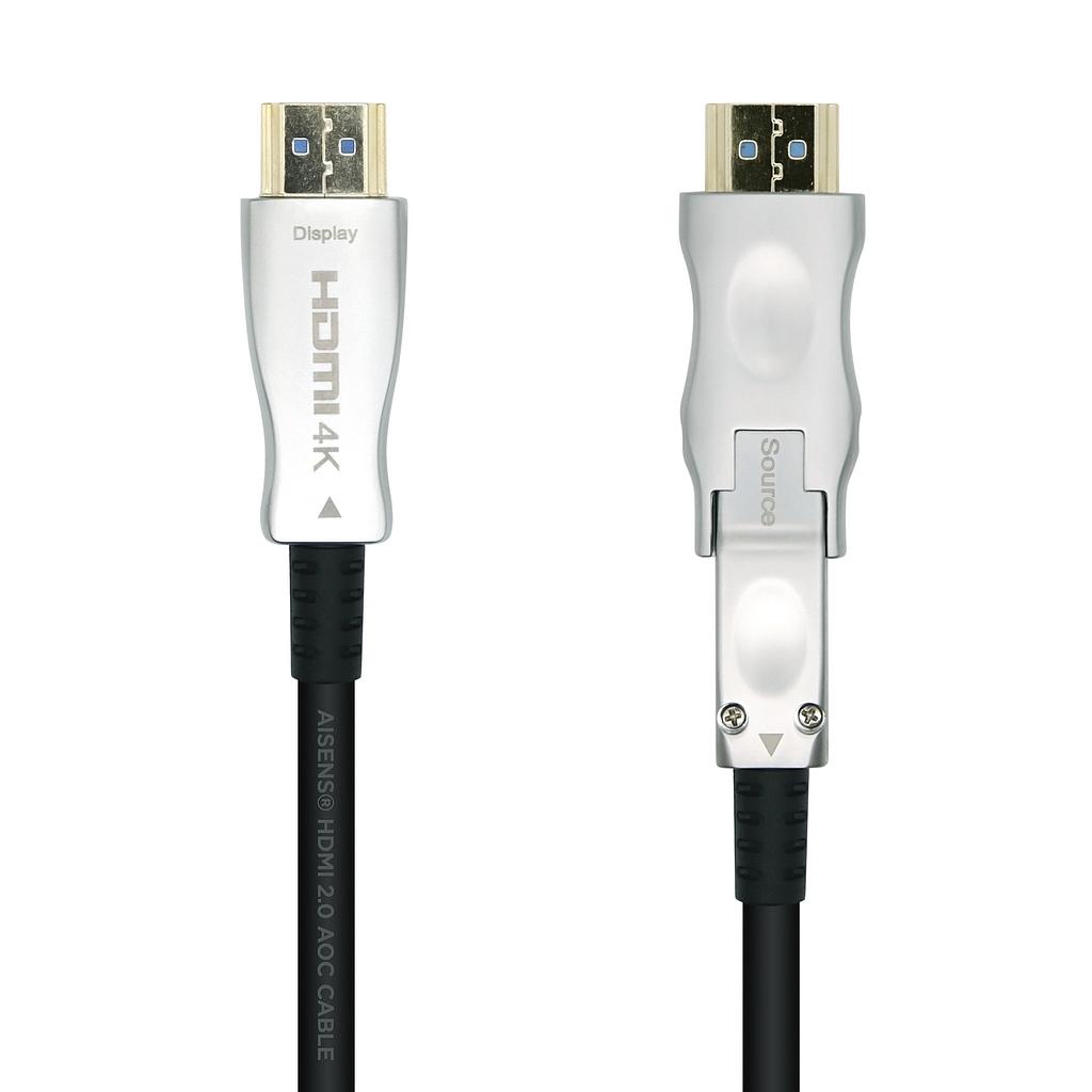AISENS - CABLE HDMI V2.0 AOC DESMONTABLE PREMIUM ALTA VELOCIDAD / HEC 4K@60HZ 4:4:4 18GBPS, A/M-D/A/ (Ref.A148-0510)