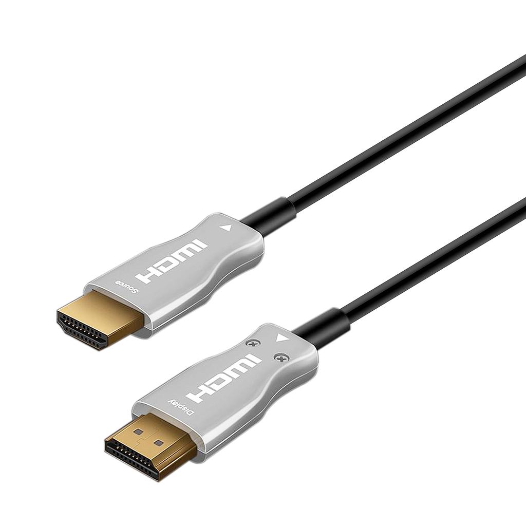 AISENS - CABLE HDMI V2.0 AOC PREMIUM ALTA VELOCIDAD / HEC 4K@60HZ 18GBPS, A/M-A/M, NEGRO, 30M (Ref.A148-0379)