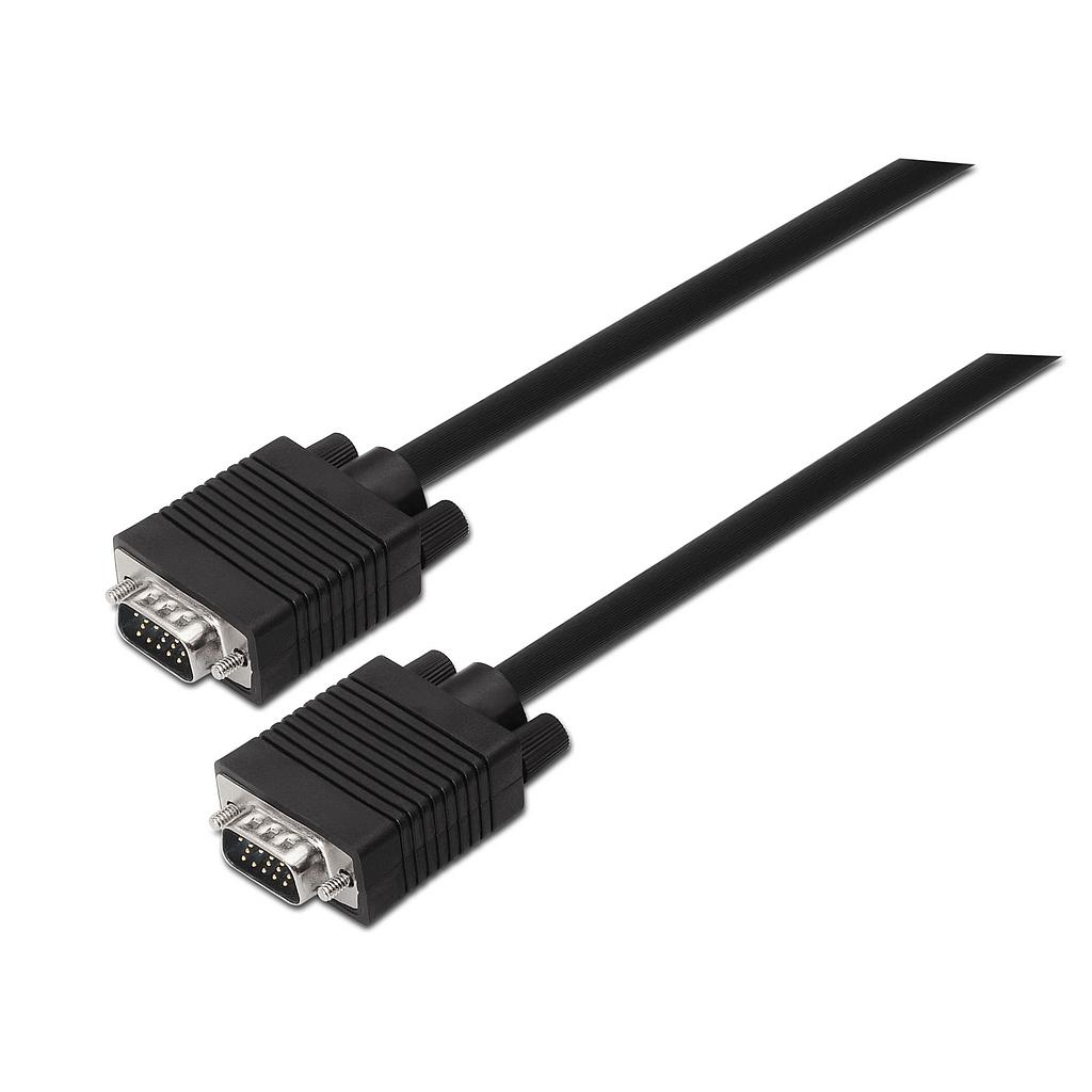 AISENS - CABLE SVGA, HDB15/M-HDB15/M, NEGRO, 5.0M (Ref.A113-0070)
