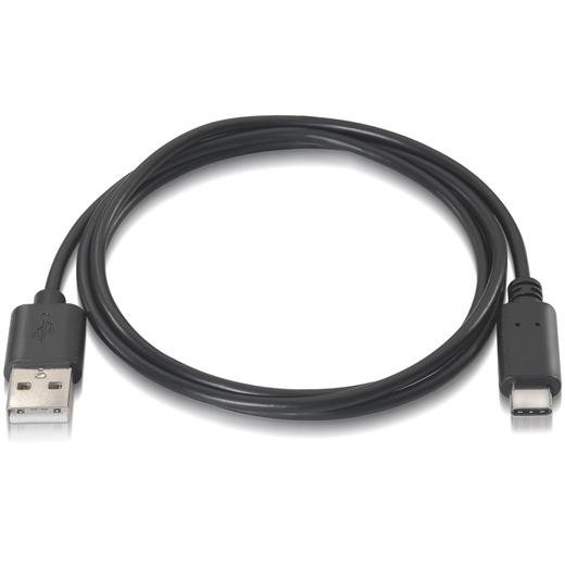 AISENS - CABLE USB 2.0 3A TIPO USB-C/M - A/M NEGRO 0,5M (Ref.A107-0050)