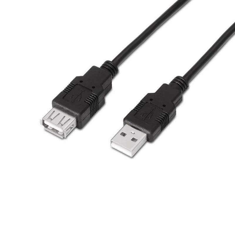 AISENS - CABLE USB 2.0 TIPO A/M - A/H NEGRO 1,8M (Ref.A101-0016)