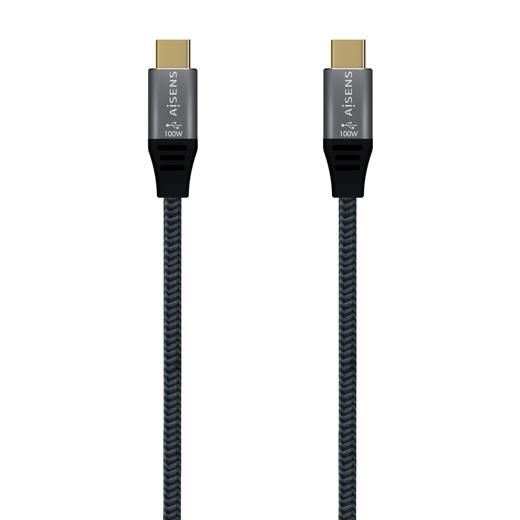 AISENS - CABLE USB 3.1 GEN2X2 20GBPS 5A TIPO USB-C-USB-C/M GRIS 2M (Ref.A107-0634)