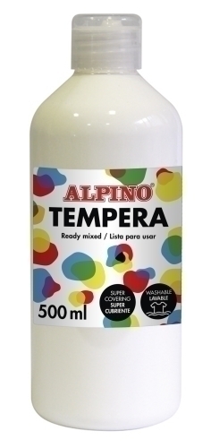 ALPINO - TEMPERA LIQUIDA 500 ml (botella) BLANCO (Ref.DM010170)