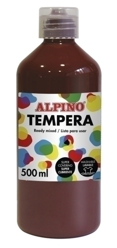ALPINO - TEMPERA LIQUIDA 500 ml (botella) MARRON (Ref.DM010177)