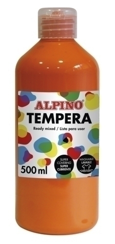 ALPINO - TEMPERA LIQUIDA 500 ml (botella) NARANJA (Ref.DM010172)