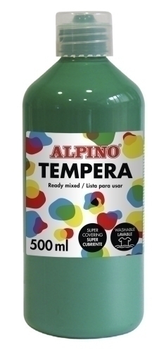 ALPINO - TEMPERA LIQUIDA 500 ml (botella) VERDE PRADO (Ref.DM010179)