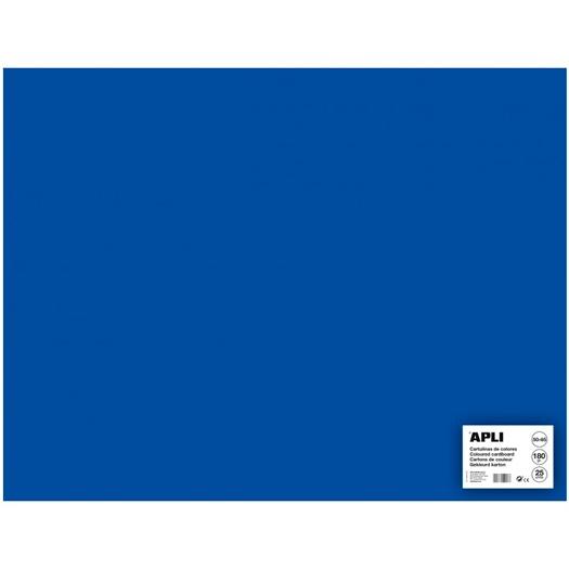 APLI - CARTULINA 170G 50X65CM AZUL OSCURO -25 HOJAS- (Ref.14269)