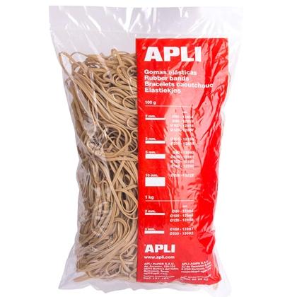 APLI - GOMA ELÁSTICA MARRÓN CAUCHO 160X3MM 1KG (Ref.12867)