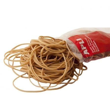 APLI - GOMA ELÁSTICA MARRÓN CAUCHO 80X2MM 100 GR. (Ref.12855)