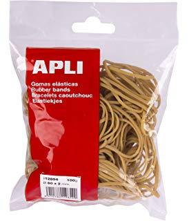 APLI - GOMA ELÁSTICA MARRÓN CAUCHO 80X2MM 1KG (Ref.12864)