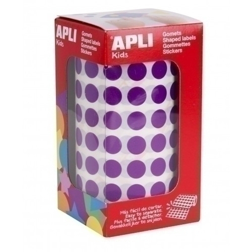 APLI - GOMETS ROLLO 59h CIRCULO Ø 10,5 mm LILA 5.192 uds. () (Ref.11480)