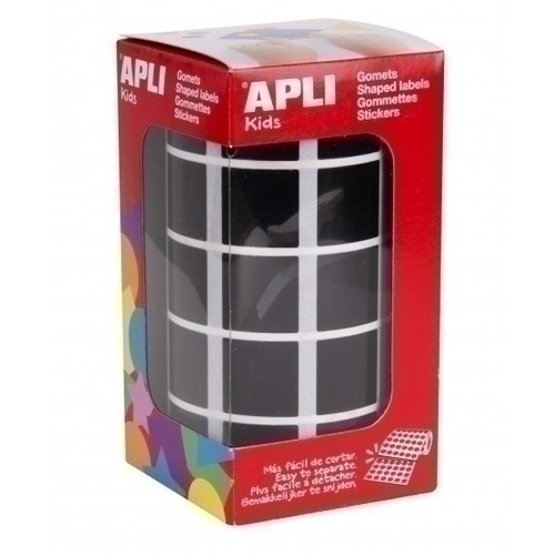 APLI - GOMETS ROLLO 59h CUADRADO 20 mm NEGRO 1.770 uds. () (Ref.11502)