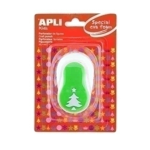 APLI - TALADRO GOMA EVA 25,4 mm ARBOL VERDE (Ref.13303)