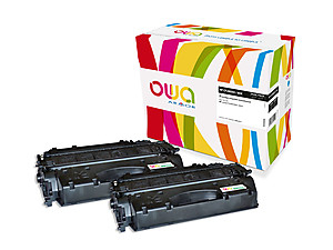 ARMOR - OWA toner compatible Dual-pack Laserjet Pro 400 M401, M425 Multipack Noir, Black x2 HC (Ref.K35590OW)