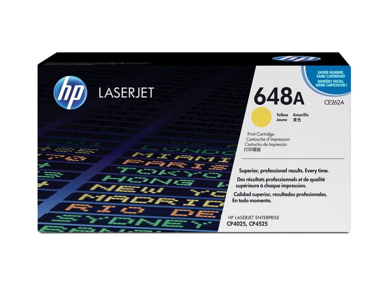HP ( HEWLETT PACKARD ) - Toner Laser ORIGINALES 648A Amarillo (Ref.CE262A)
