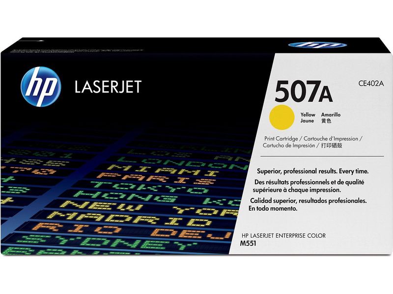 HP ( HEWLETT PACKARD ) - Toner Laser ORIGINALES 507A Amarillo (Ref.CE402A)