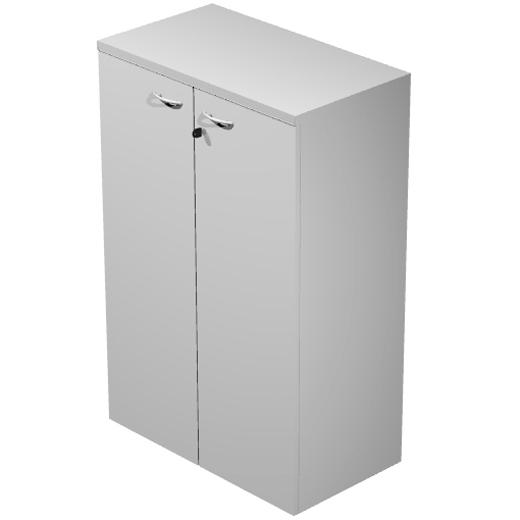 ARTEXPORT - PAREJA DE PUERTAS PARA ESTANTERÍA MEDIA PRESTO 18MM CON CERRADURA GRIS (Ref.60069M-9)