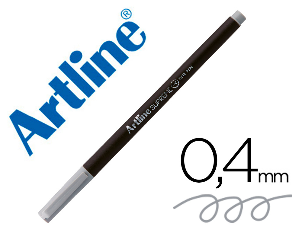 ARTLINE - ROTULADOR SUPREME EPFS200 FINE LINER PUNTA DE FIBRA GRIS CLARO 0,4 MM (Ref.EPFS200 GC)