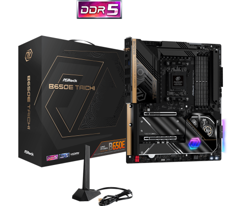 ASROCK - B650E Taichi AMD B650 Zócalo AM5 ATX extendida (Ref.90-MXBKG0-A0UAYZ)
